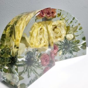 Floral Bookends (12.5 x 10 x 6 cm)