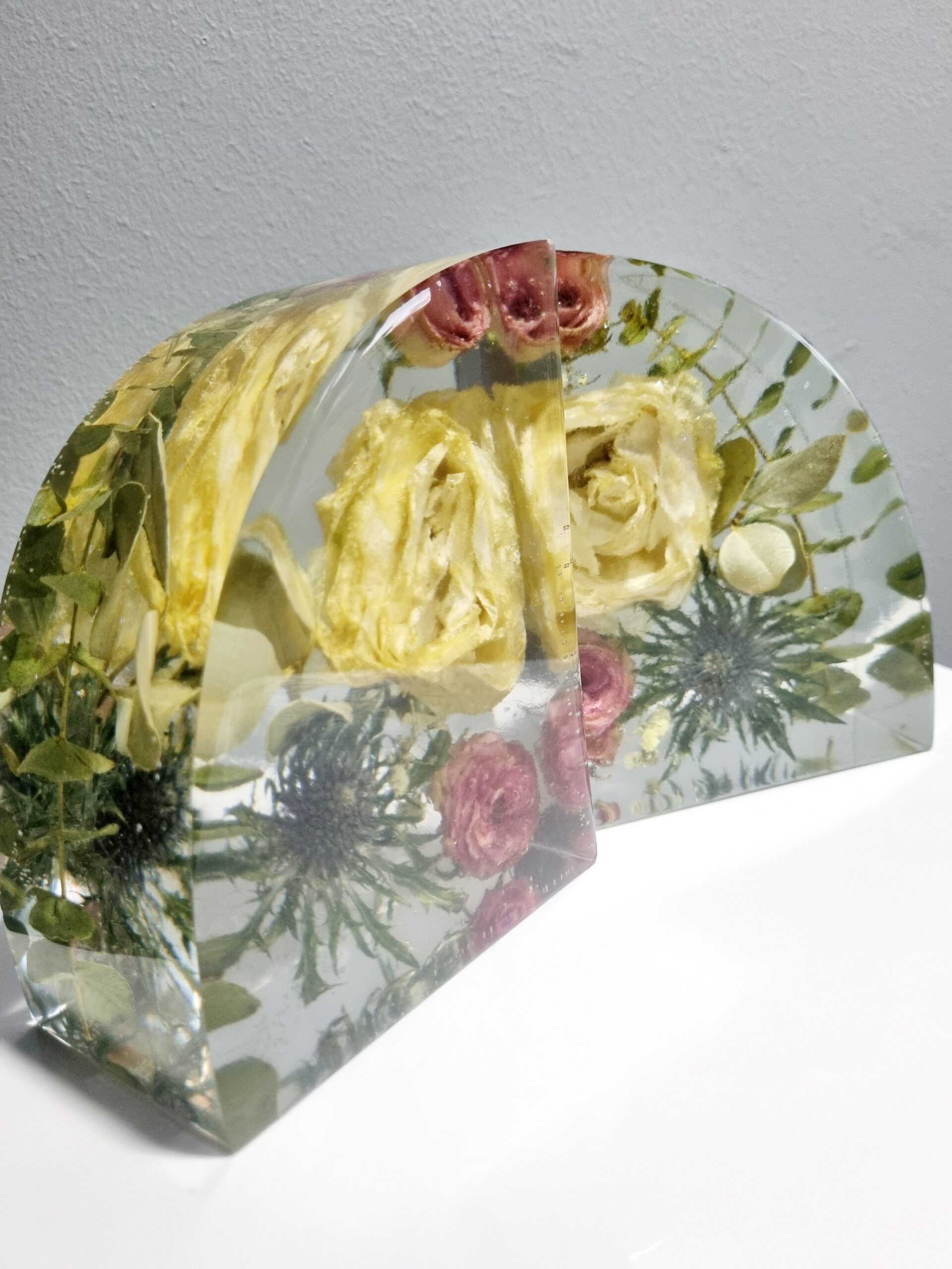 Floral Bookends (12.5 x 10 x 6 cm)