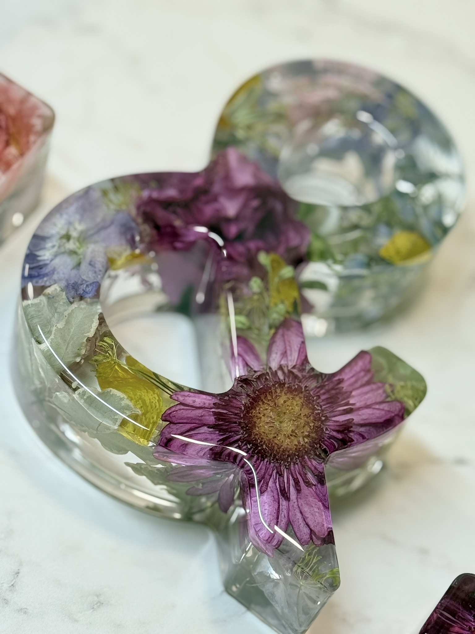 Flower Preservation Resin Letters