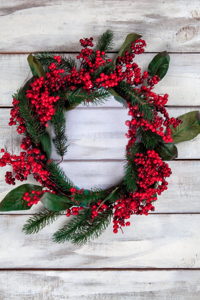 Christmas berry wreath
