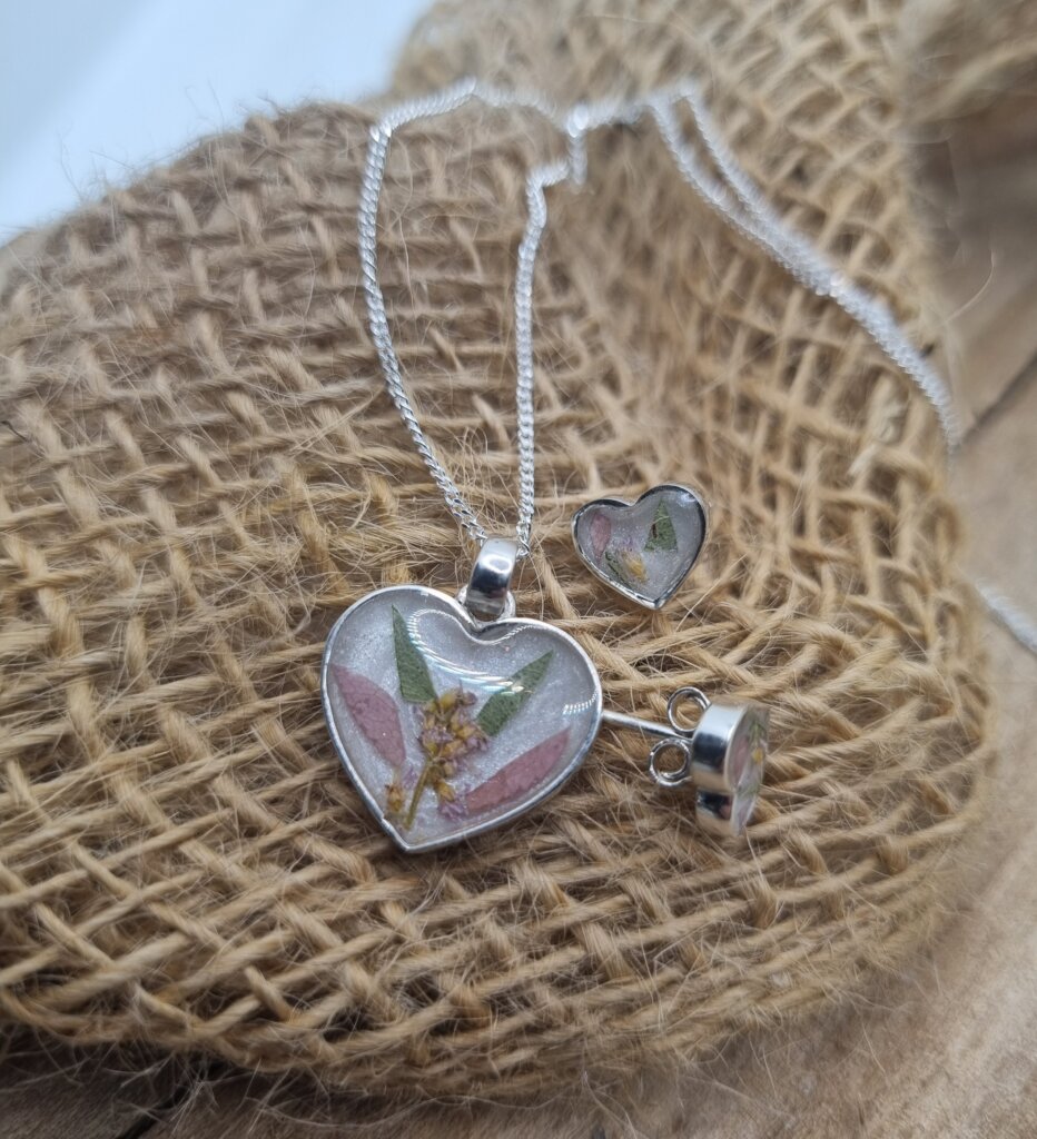 Heart Pendant Flower Preservation