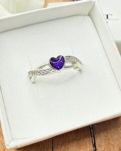 Criss Cross Heart Ring | Ashes Jewellery | Aberdeenshire