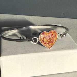 Brenna Heart Bangle | Memorial Jewellery