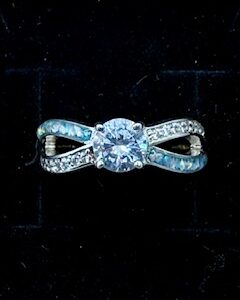 Georgia Solitaire CZ Infinity Ring – Memorial Jewellery