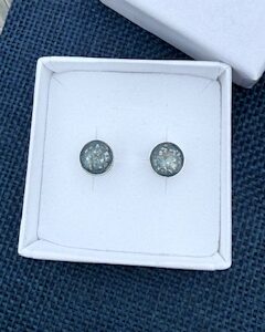 Sterling Silver Round Stud Earrings