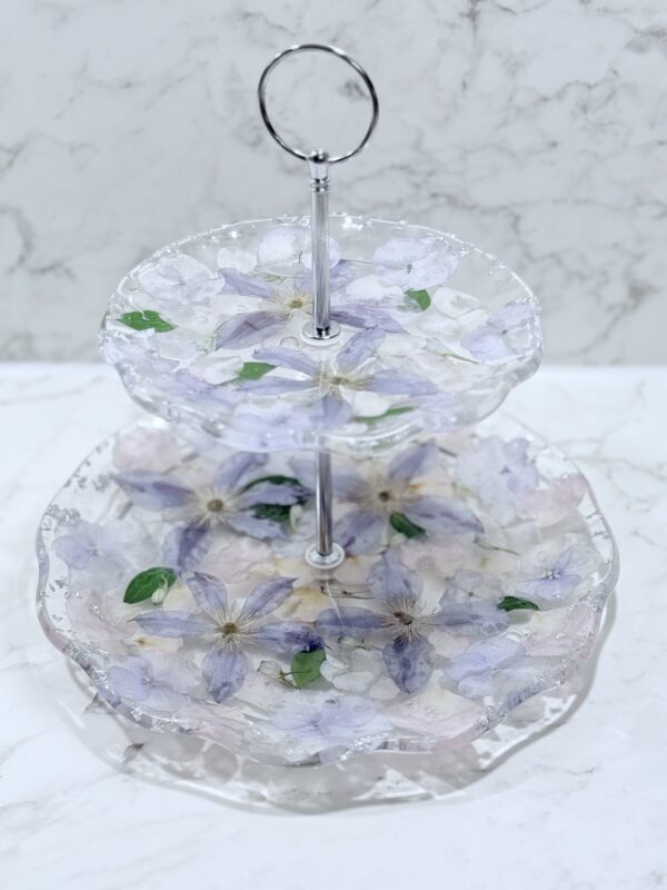 Cake Stand Made with Wedding Flowers