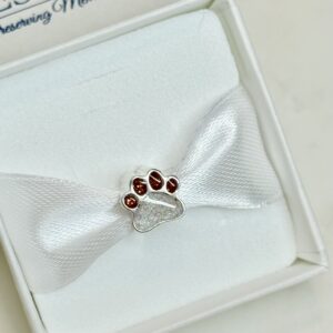 Sterling SIlver Paw Print Charm