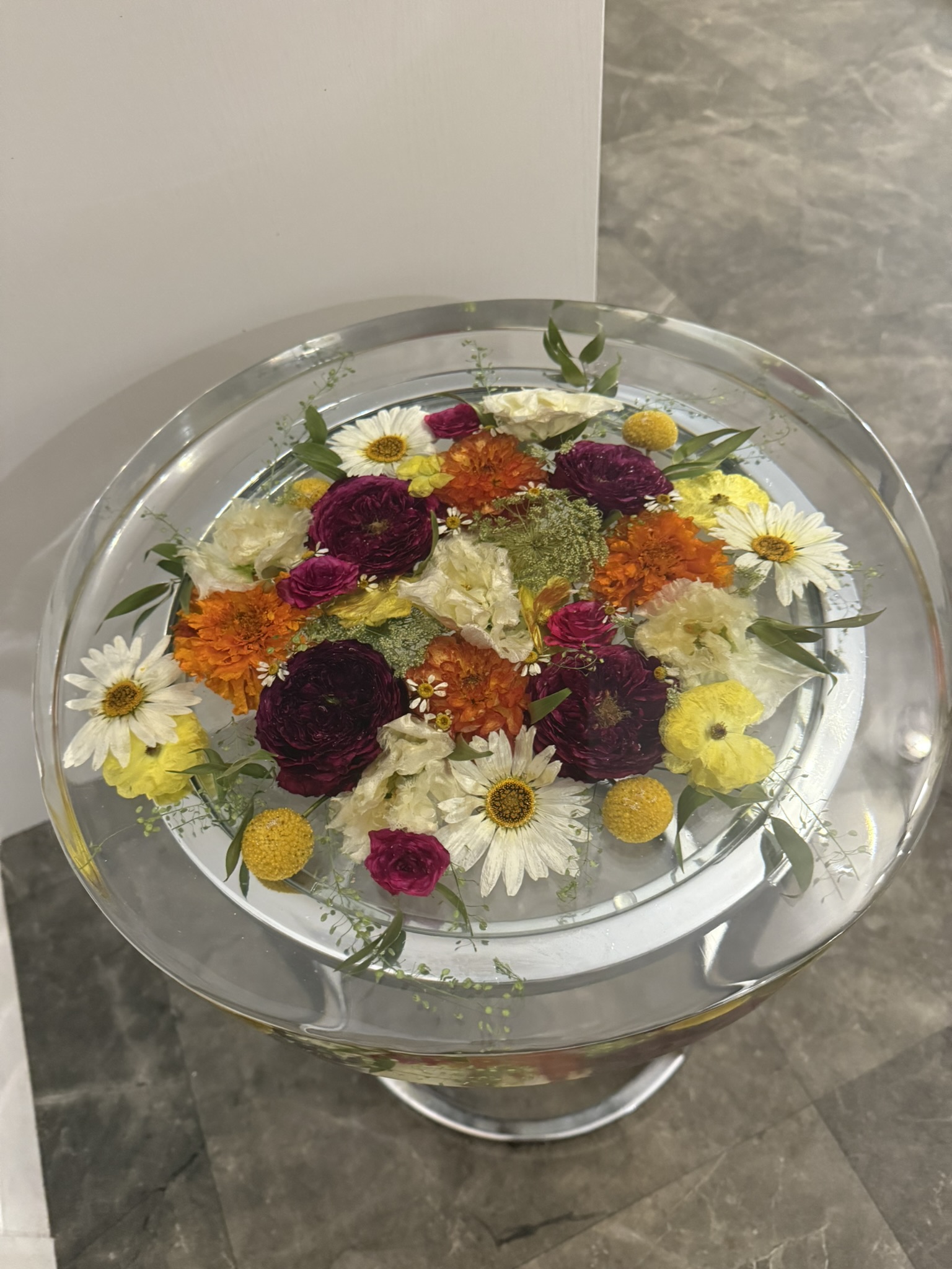 Flower Preservation Table Top